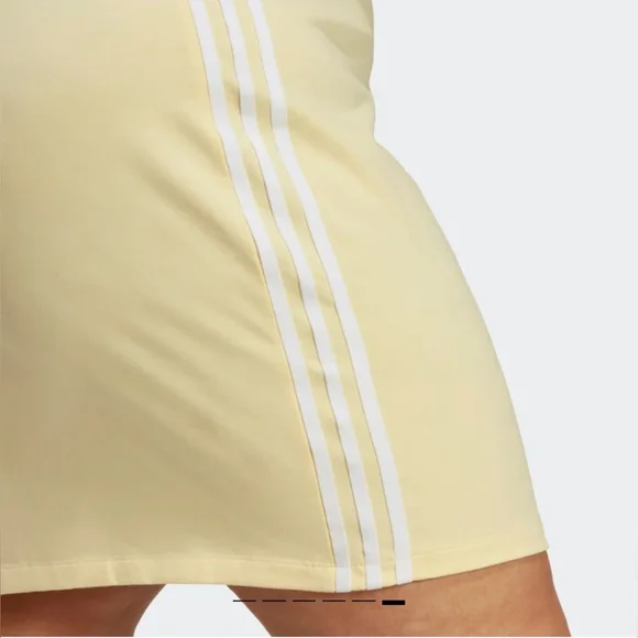 "NEW"  Adidas Originals Women's Adicolor Classics Tight Summer Dress-Yellow - Picture 5 of 6